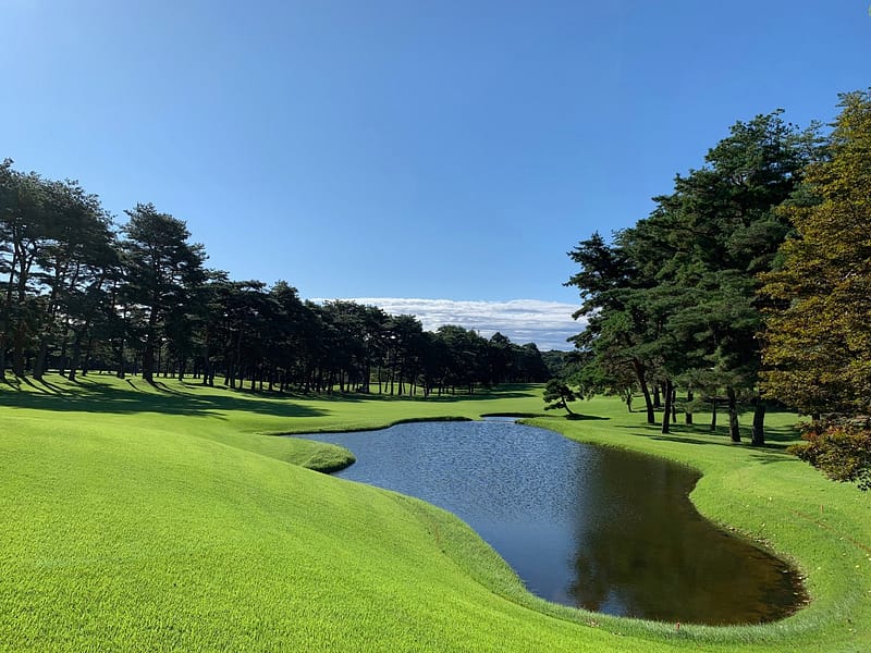 green golf course area at Japan Ranzan Golf School
