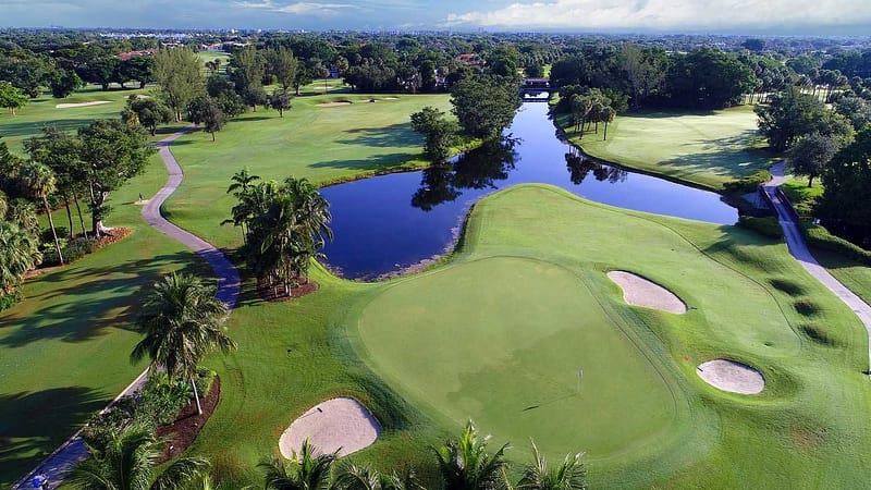 Deer Creek Golf Club florida course aerial wiev