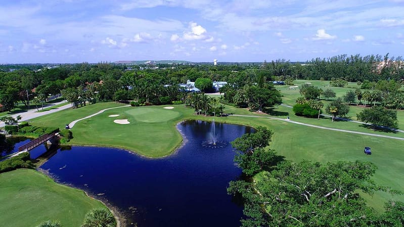 Deer Creek Golf Club florida course aerial wiev