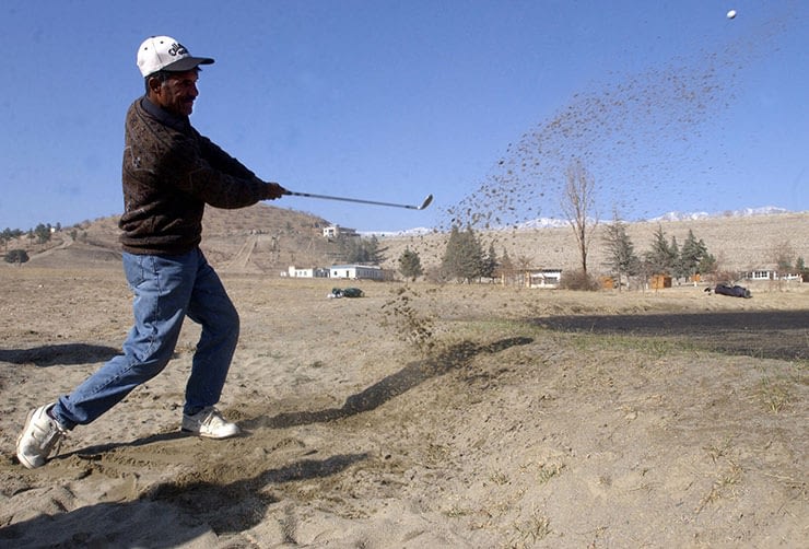 Kabul Golf Club's sand golf course