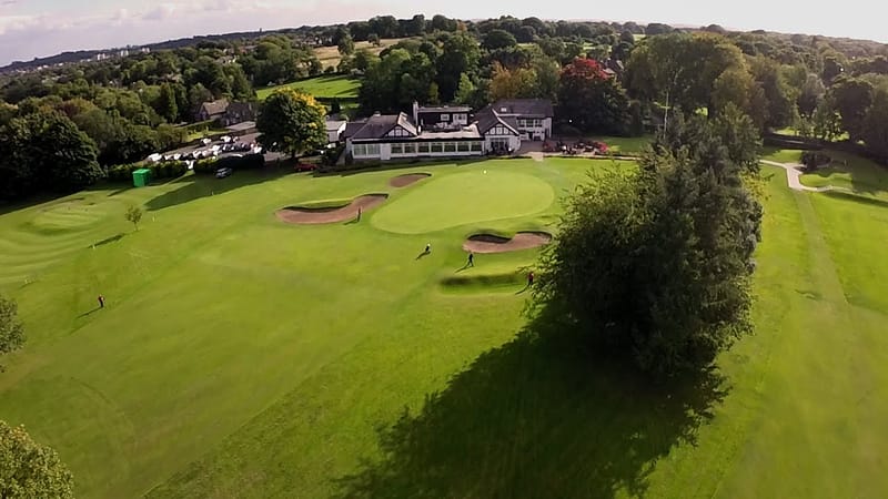 Headingley Golf Club, club house aerial wiev