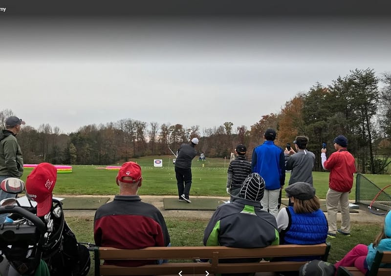 Eisman Golf Academy training at outside